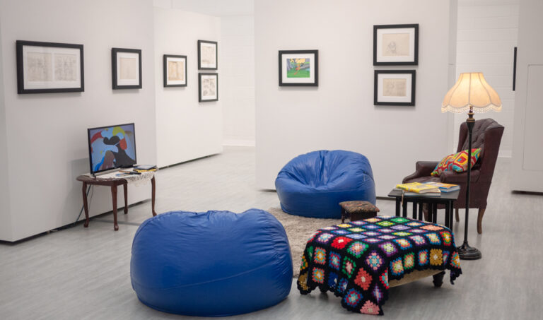 Carrot Cake, 2018, exhibition view, San Jacinto College South Campus Gallery, curated by Bradly Brown