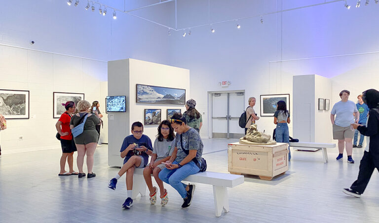 Walking in Antarctica, 2023, exhibition view, San Jacinto College South Campus Gallery, curated by Bradly Brown