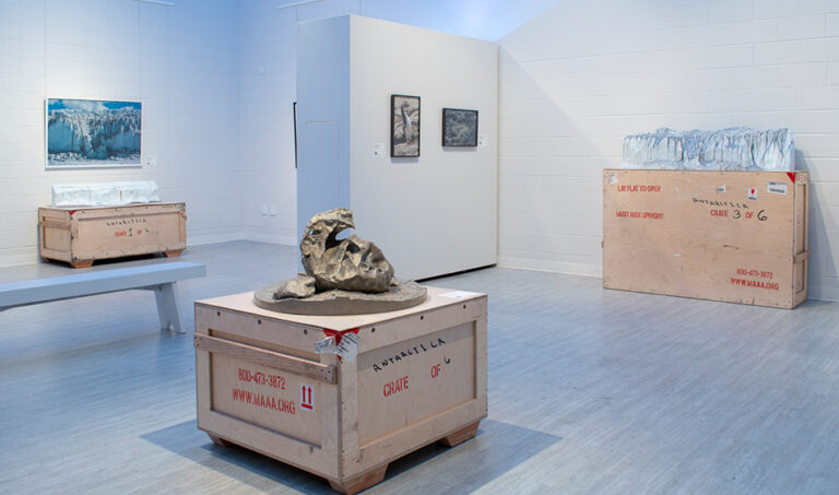 Walking in Antarctica, 2023, exhibition view, San Jacinto College South Campus Gallery, curated by Bradly Brown