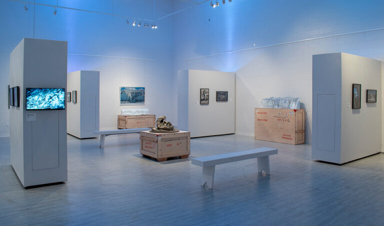 Walking in Antarctica, 2023, exhibition view, San Jacinto College South Campus Gallery, curated by Bradly Brown