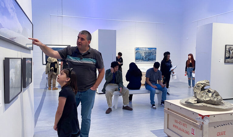 Walking in Antarctica, 2023, exhibition view, San Jacinto College South Campus Gallery, curated by Bradly Brown