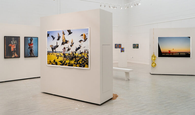 Cheese Grits, 2025, exhibition view, San Jacinto College South Campus Gallery, curated by Bradly Brown