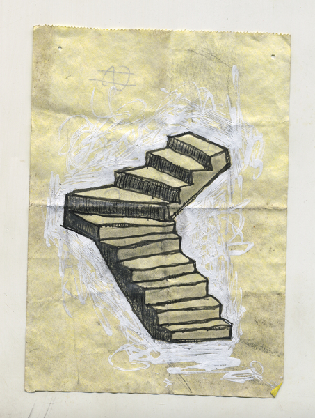 Drawing Stairs, 2016–present — artwork by artist Bradly Brown